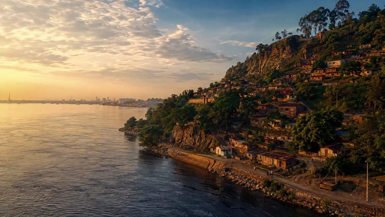 Cinematic TGPI country visual of Congo, highlighting its landscape, culture and contemporary identity.