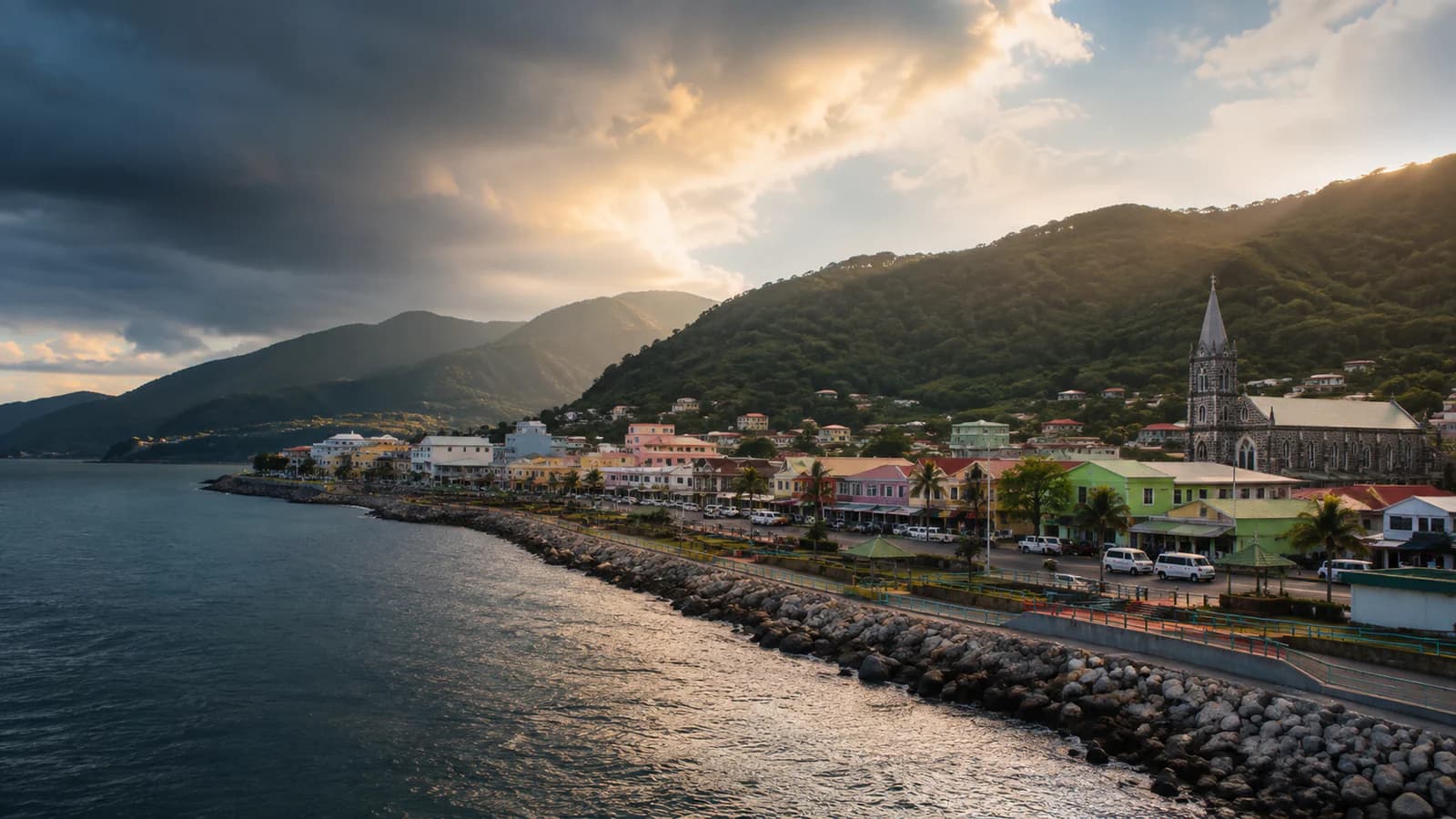 Cinematic TGPI country visual of Dominica, highlighting its landscape, culture and contemporary identity.