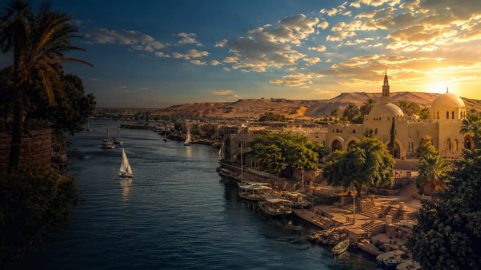 Cinematic TGPI country visual of Egypt, highlighting its landscape, culture and contemporary identity.