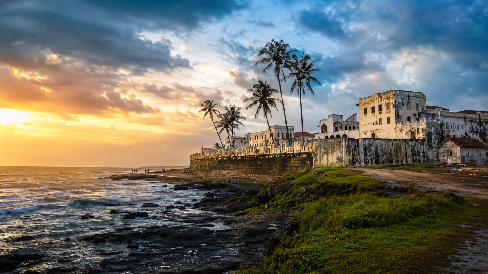 Cinematic TGPI country visual of Ghana, highlighting its landscape, culture and contemporary identity.