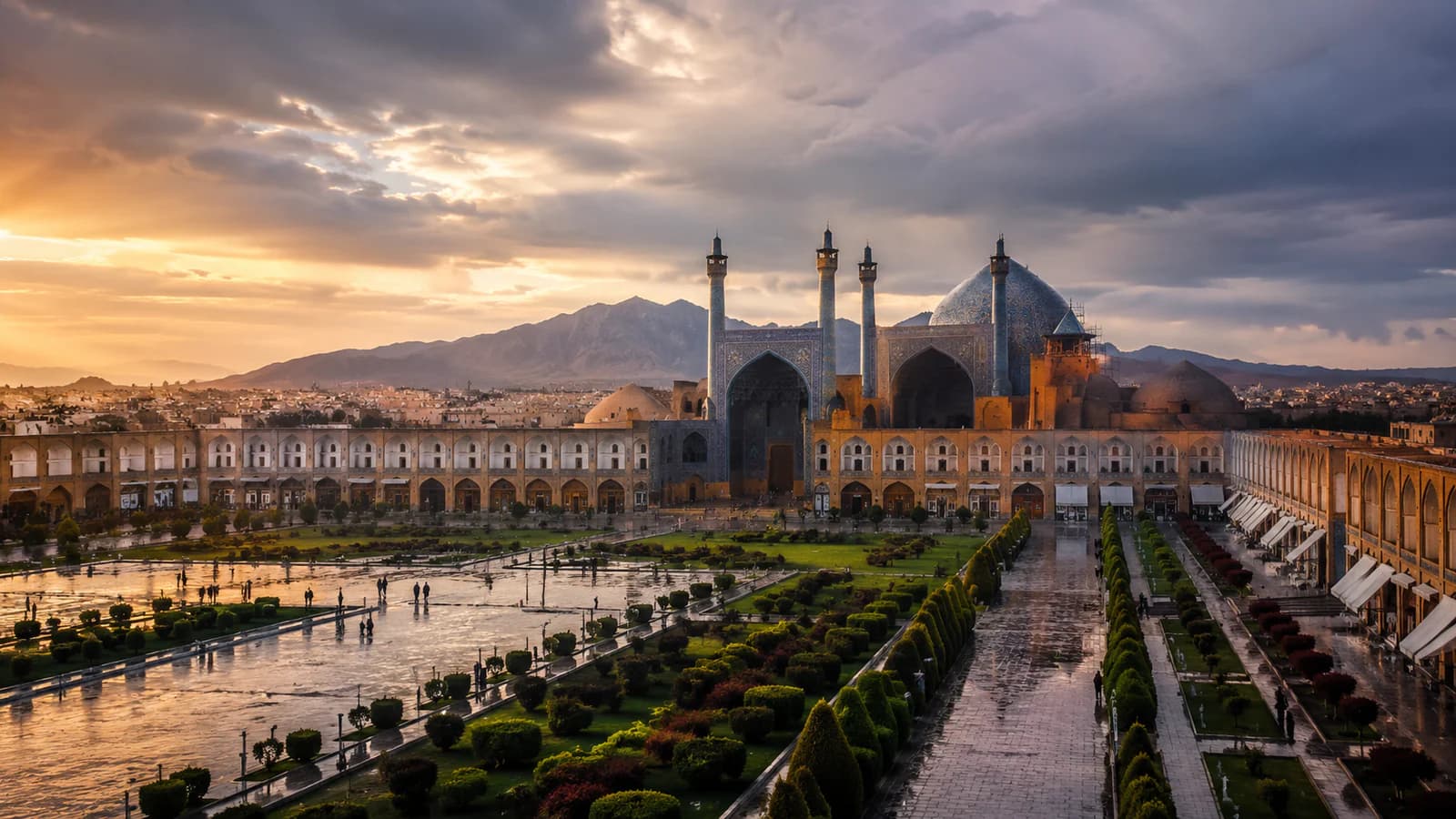 Cinematic TGPI country visual of Iran, highlighting its landscape, culture and contemporary identity.