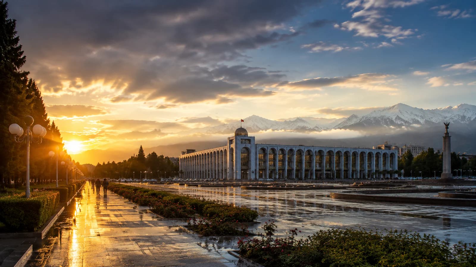Cinematic TGPI country visual of Kyrgyzstan, highlighting its landscape, culture and contemporary identity.