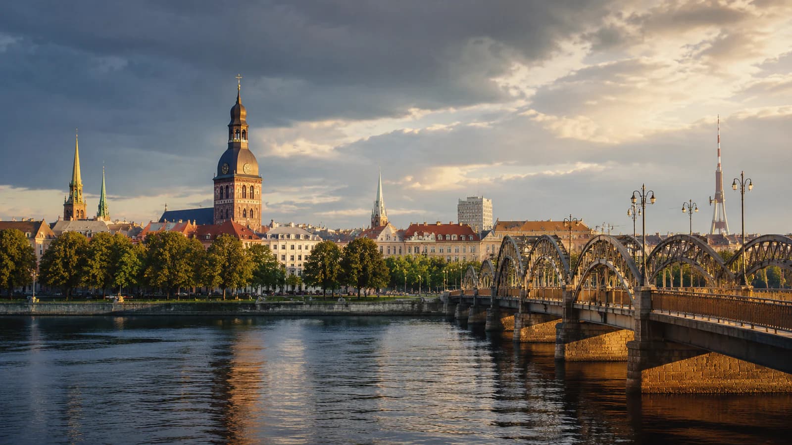 Cinematic TGPI country visual of Latvia, highlighting its landscape, culture and contemporary identity.