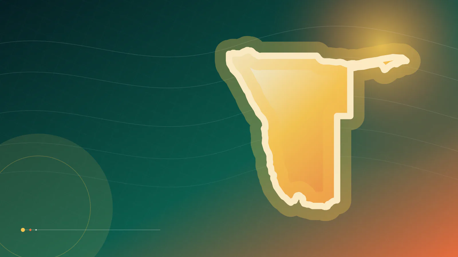 Cinematic TGPI country visual of Namibia, highlighting its landscape, culture and contemporary identity.