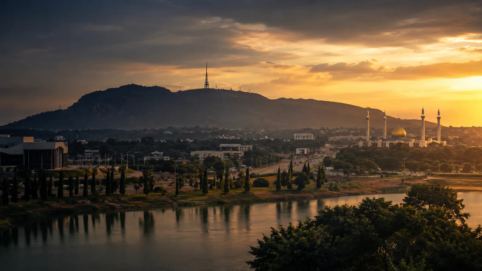Cinematic TGPI country visual of Nigeria, highlighting its landscape, culture and contemporary identity.