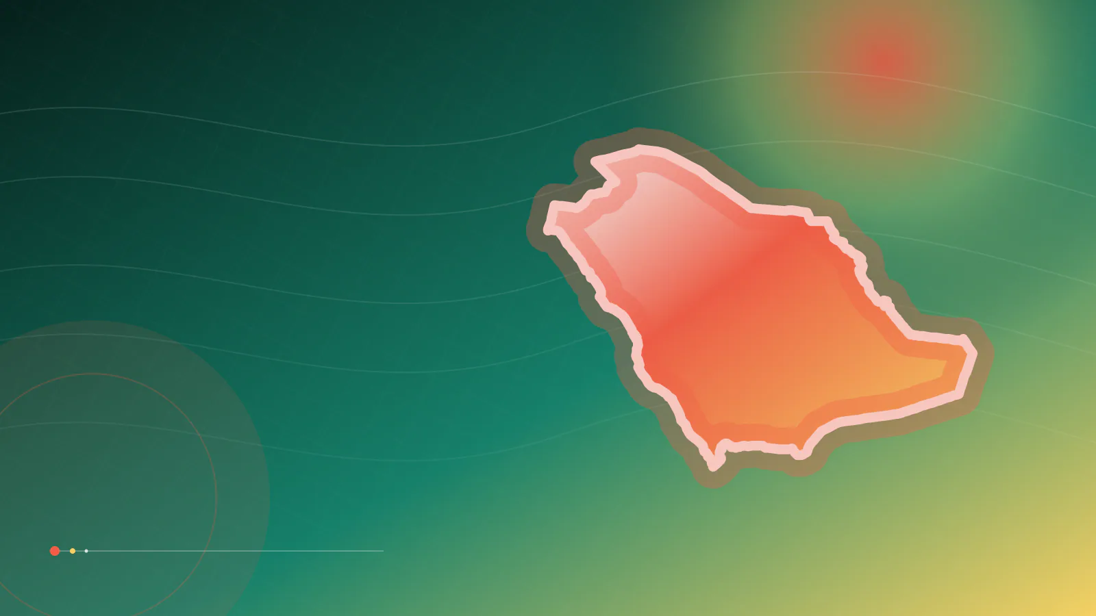 Cinematic TGPI country visual of Saudi Arabia, highlighting its landscape, culture and contemporary identity.