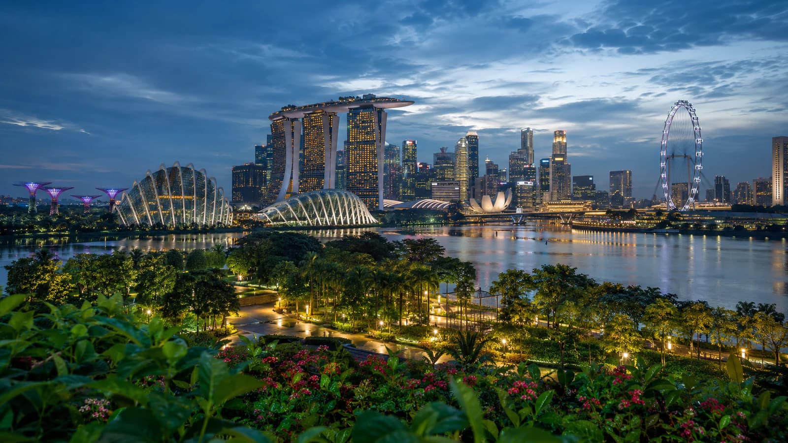 Cinematic TGPI country visual of Singapore, highlighting its landscape, culture and contemporary identity.