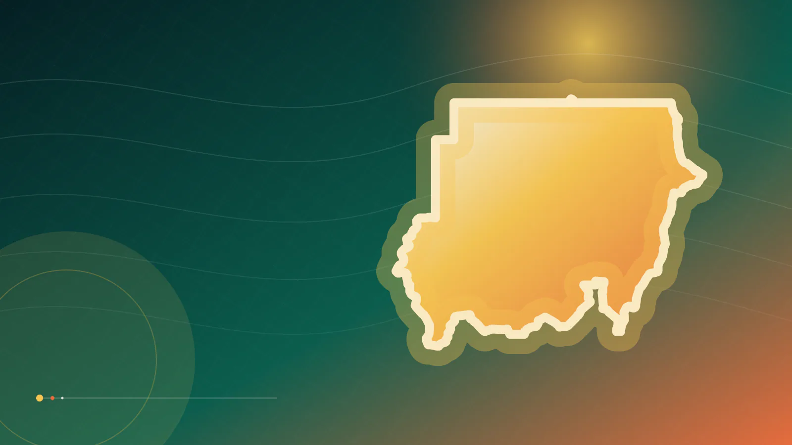 Cinematic TGPI country visual of Sudan, highlighting its landscape, culture and contemporary identity.