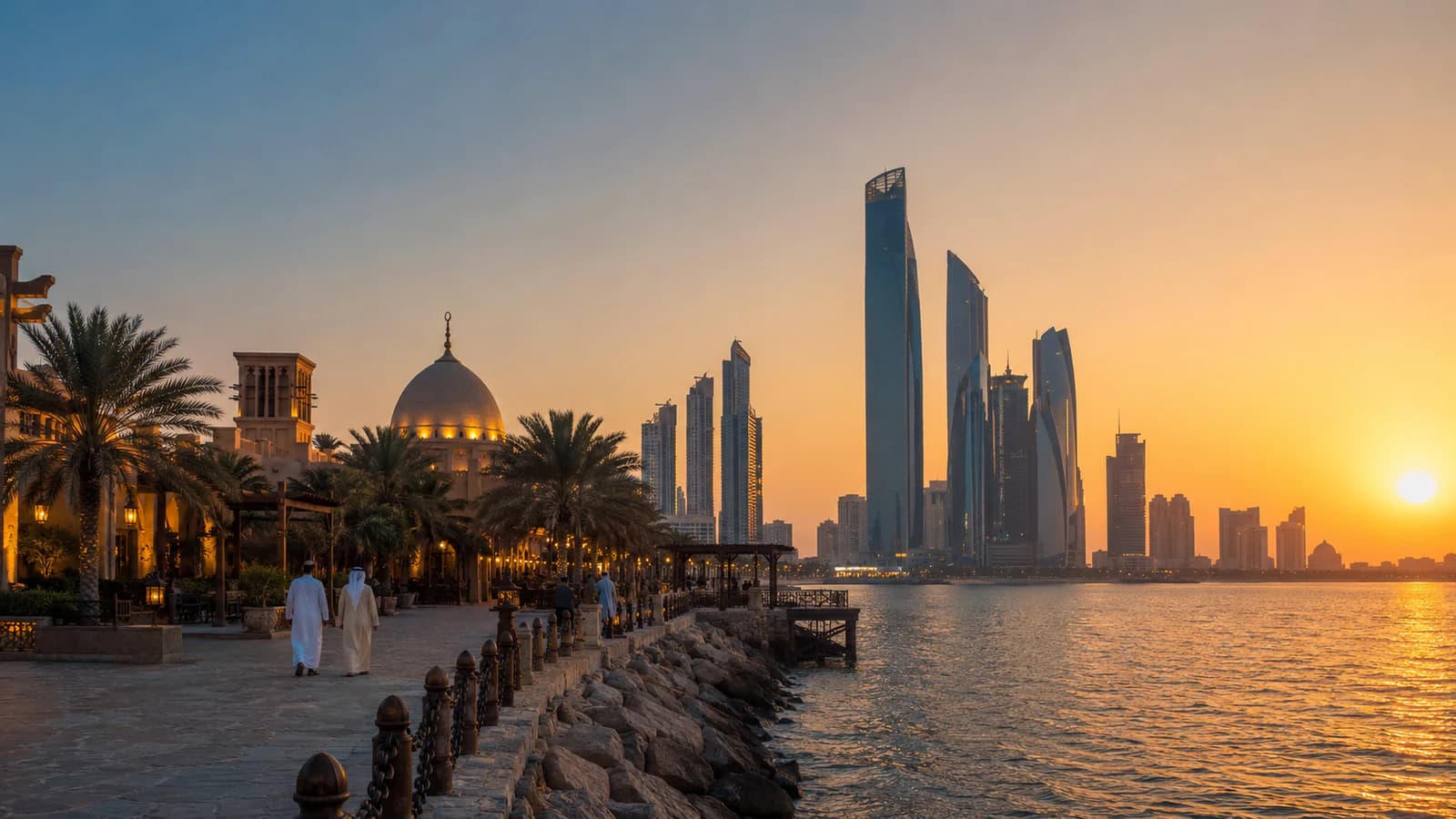 Cinematic TGPI country visual of United Arab Emirates, highlighting its landscape, culture and contemporary identity.